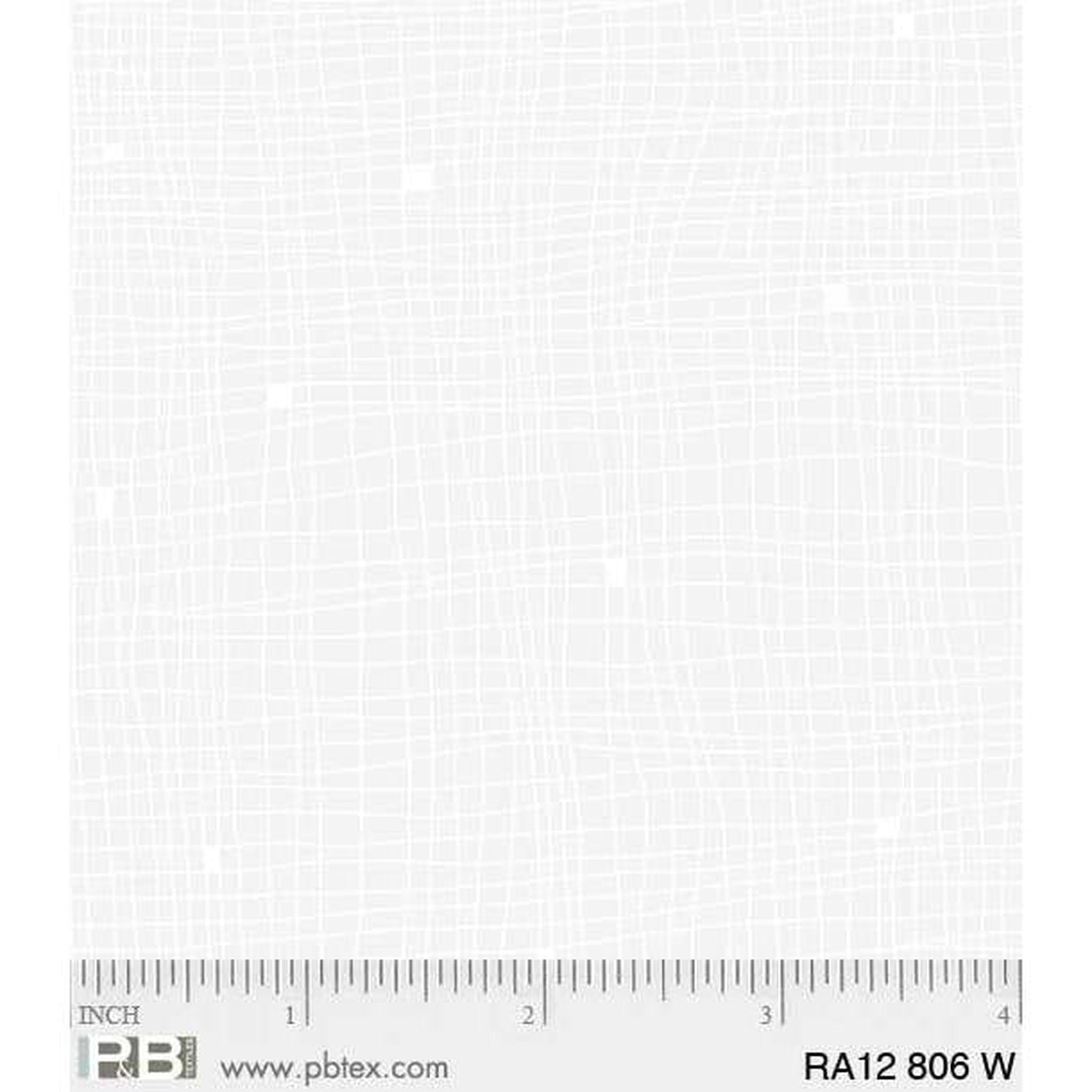 P&B Textitles Ramblings - White on White Grid