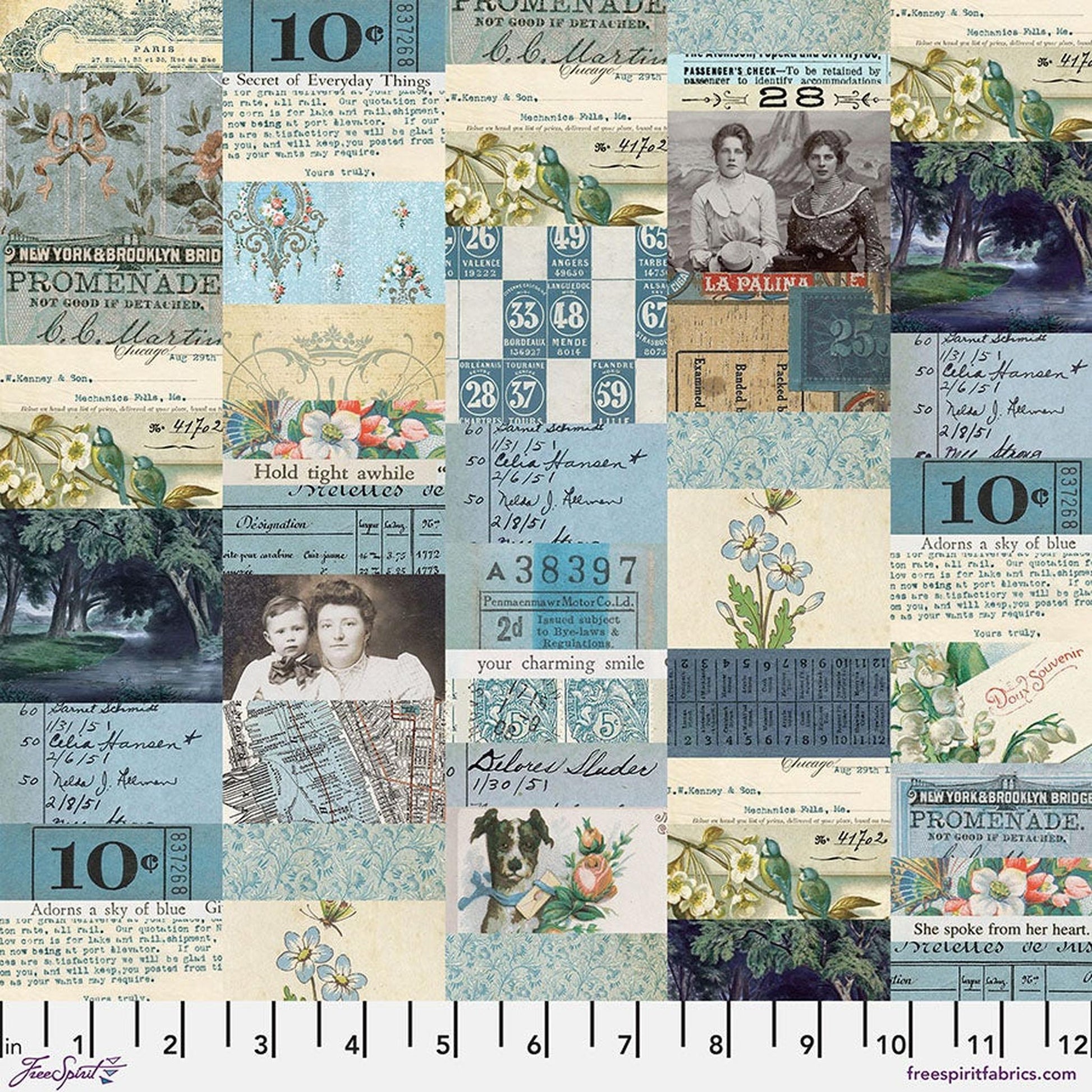 Palette Blue by Tim Holtz - Collage