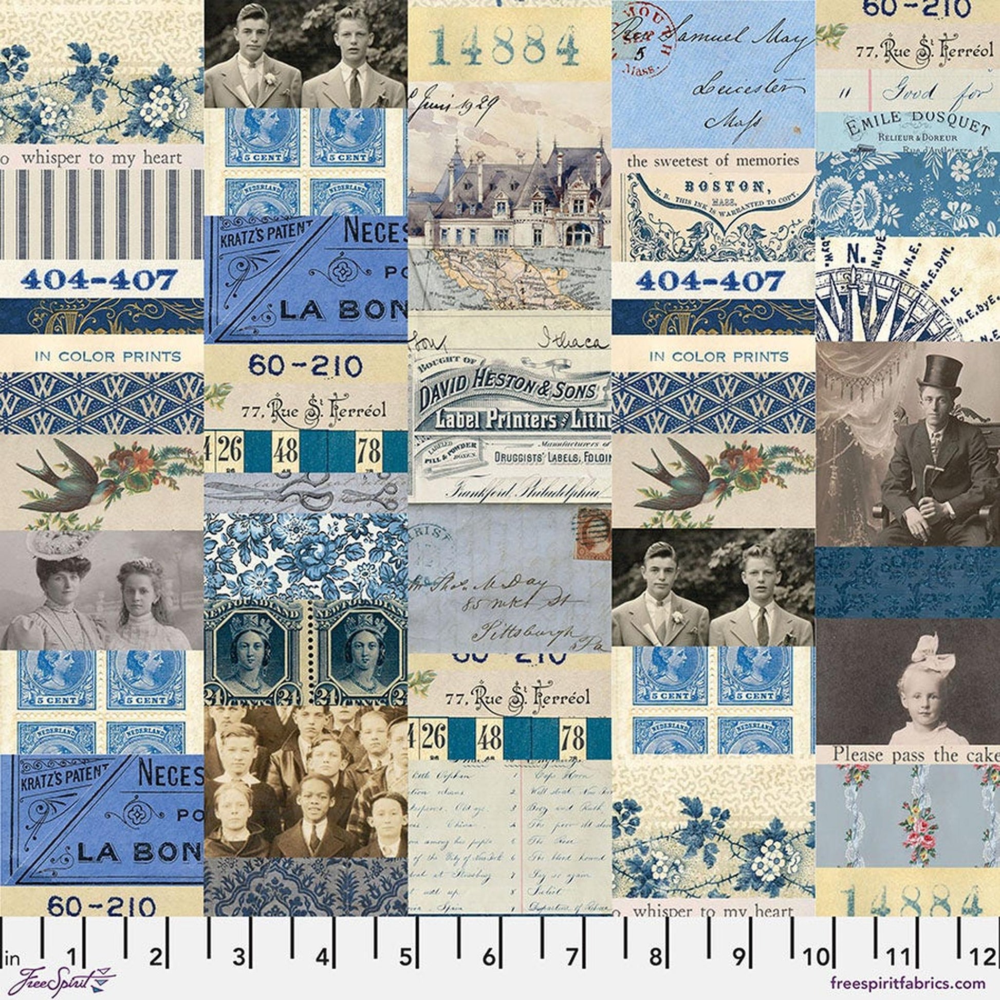 Palette Indigo by Tim Holtz - Collage