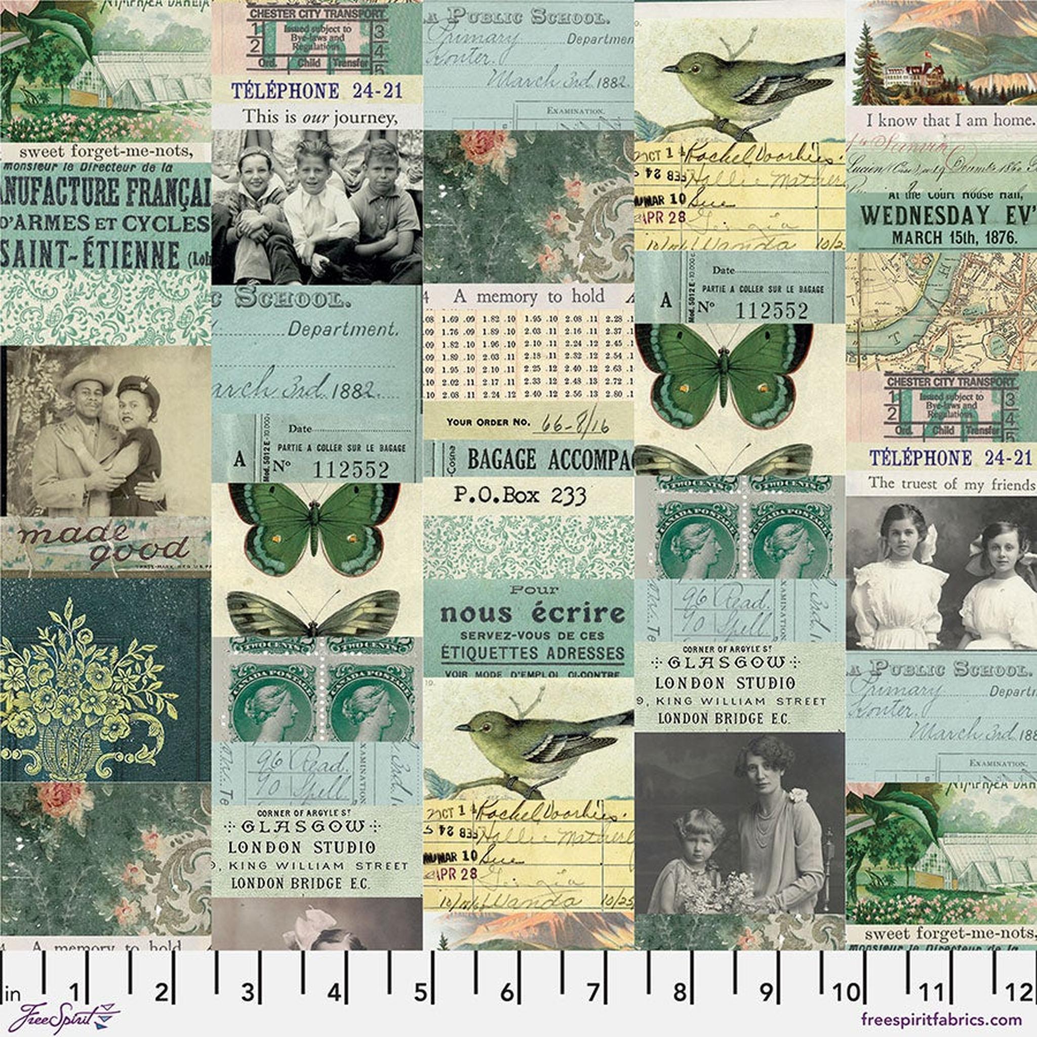 Palette Teal by Tim Holtz - Collage