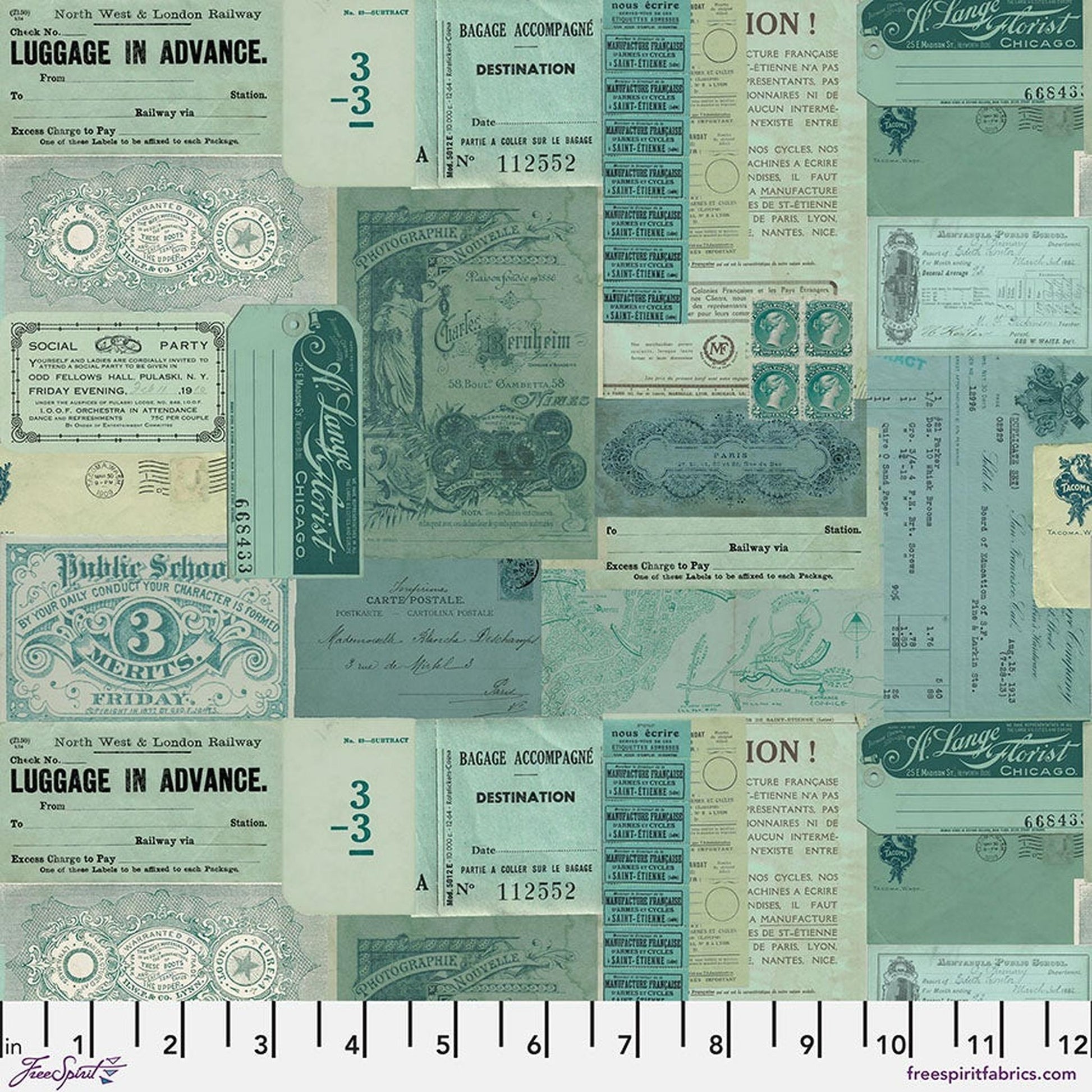 Palette Teal by Tim Holtz - Ephemera
