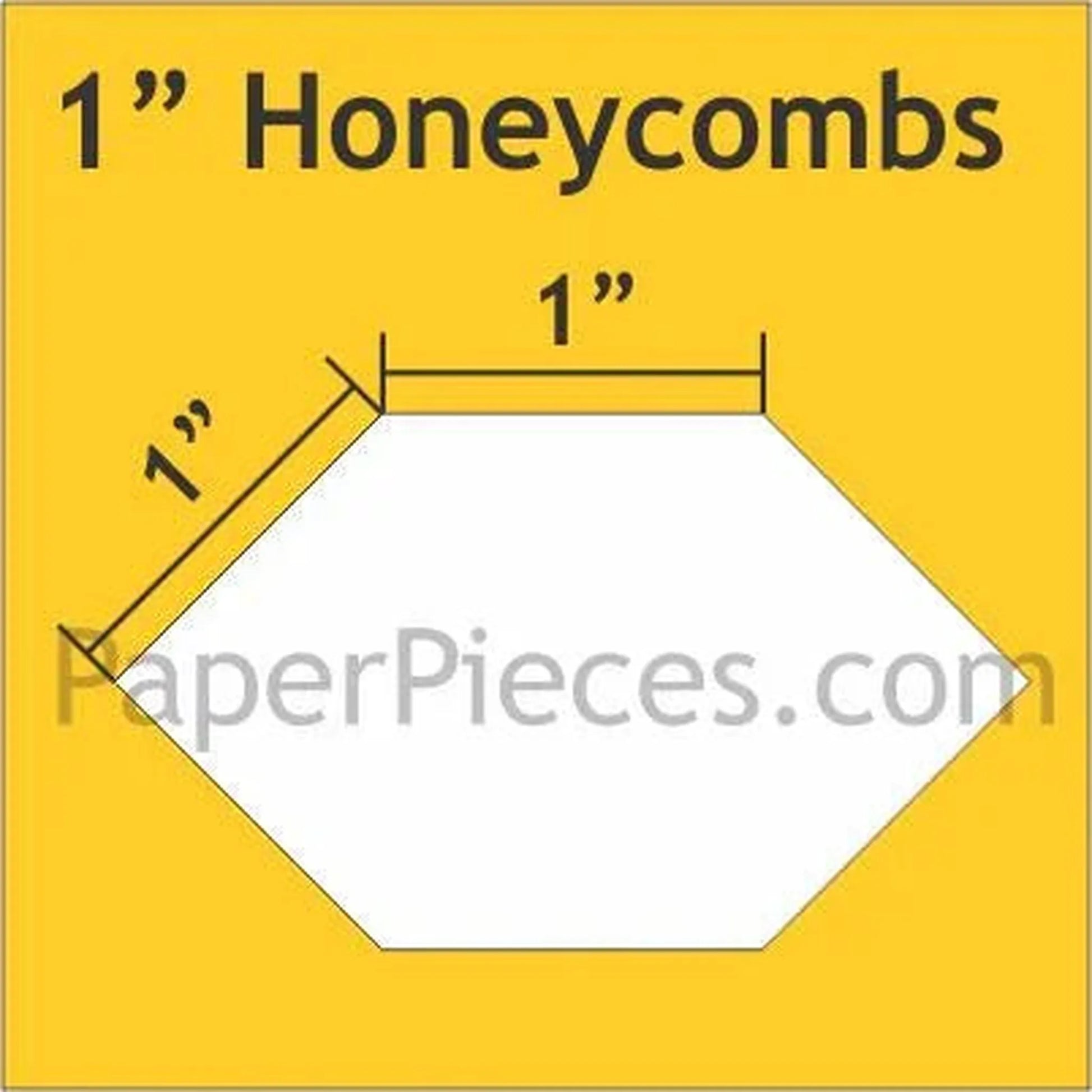 Paper Pieces: 1" Honeycombs (100 pieces)