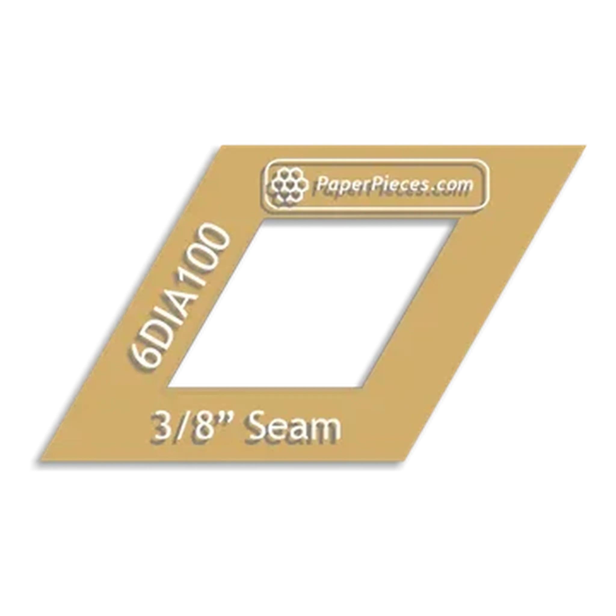 Paper Pieces: Diamond 1 1/2" - Windowed Cutting Template