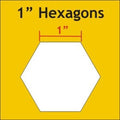 Paper Pieces: Hexagon 1" - Small Pack (100 pieces)