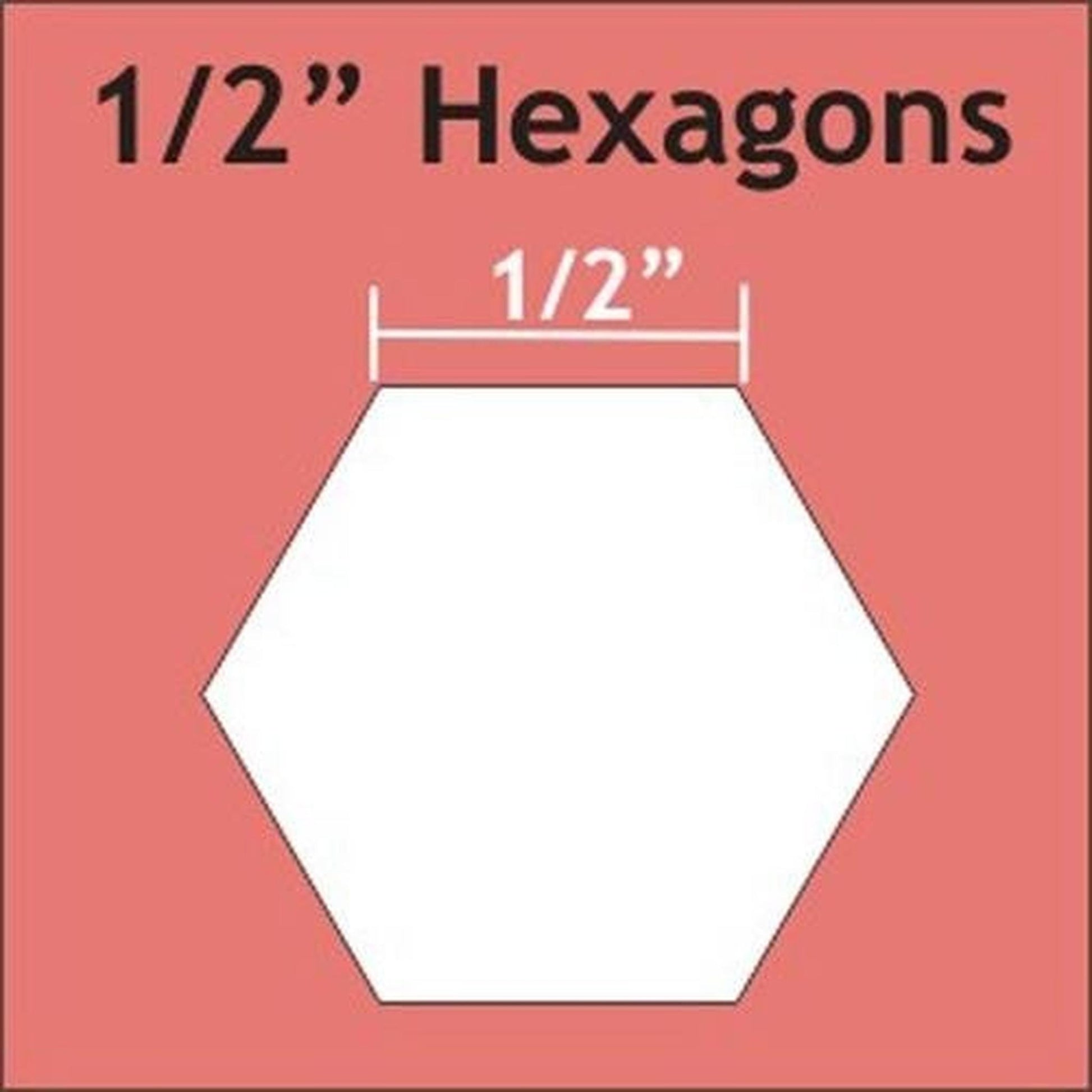 Paper Pieces: Hexagon 1/2" - 125 pieces