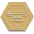 Paper Pieces: Hexagon 2" - Windowed Cutting Template