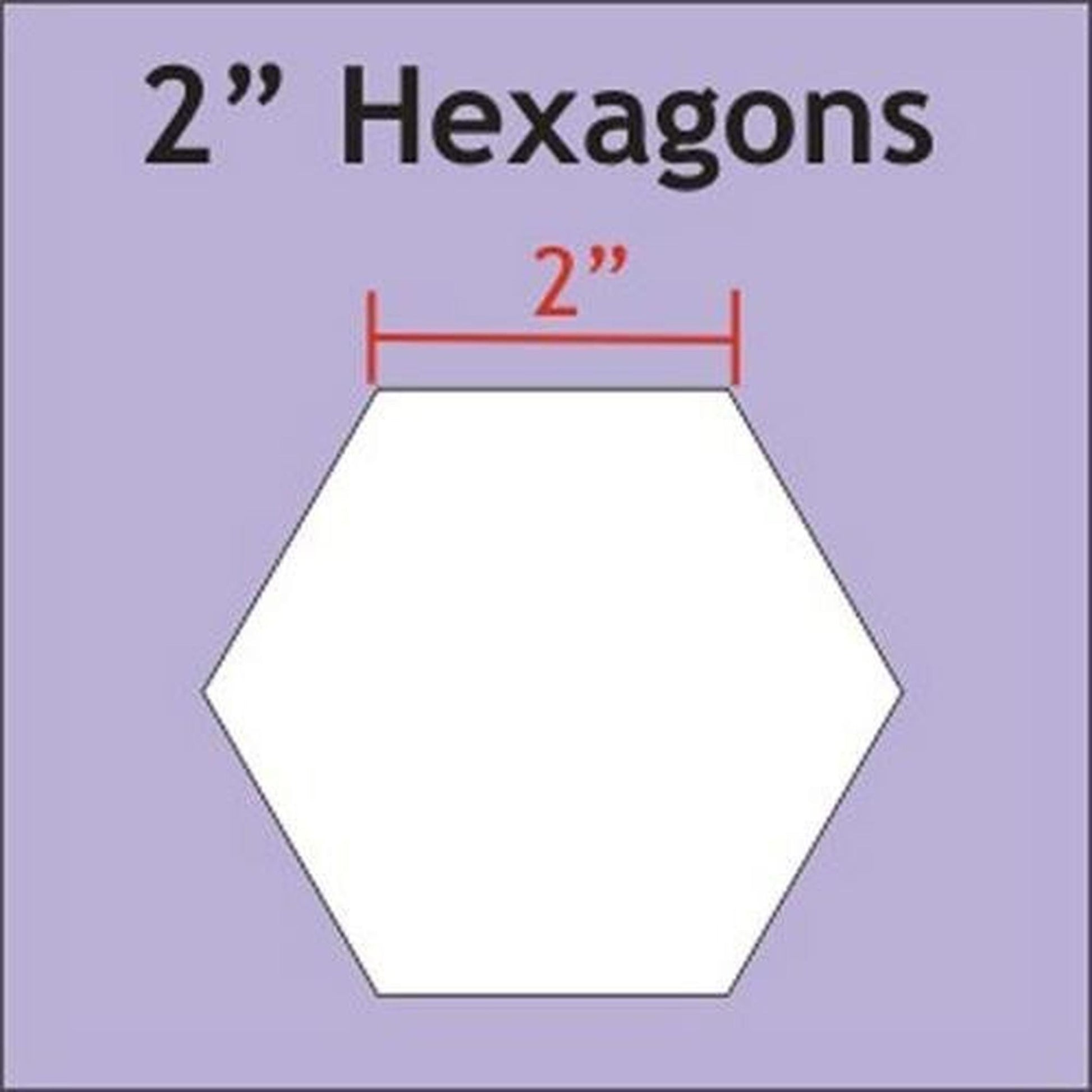 Paper Pieces: Hexagon Large Pack 2" (150 pieces)