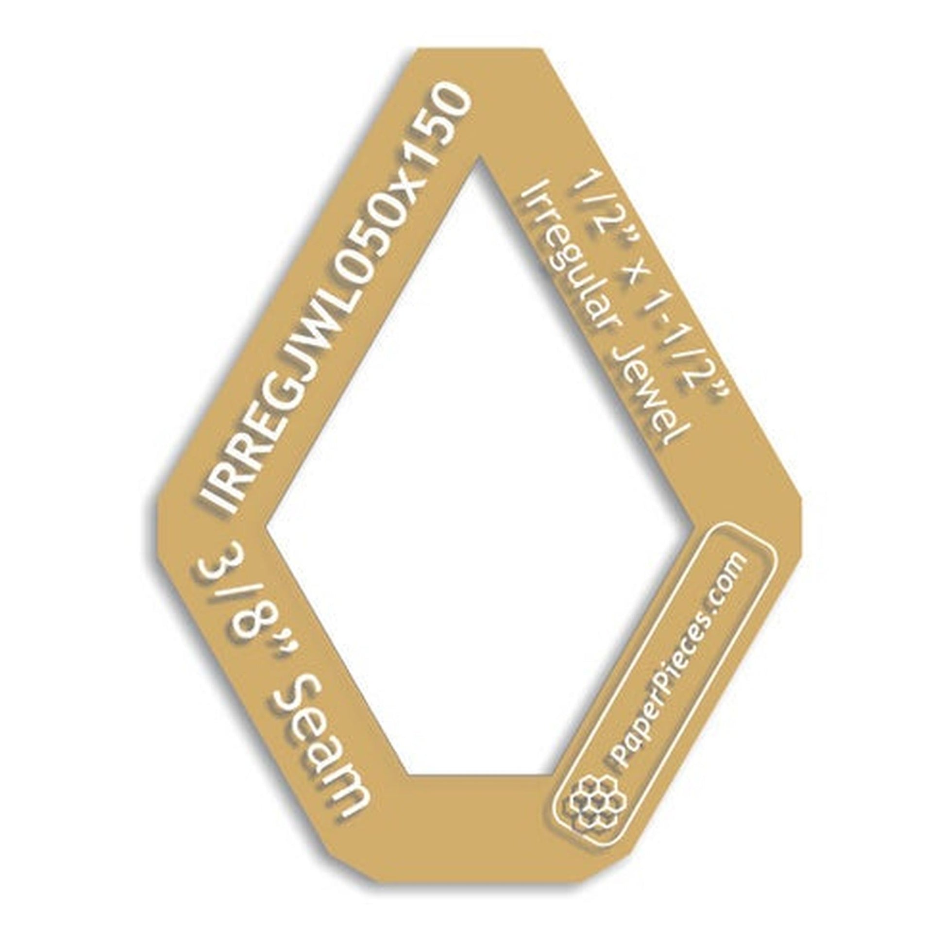 Paper Pieces: Jewel 1 1/2" - Windowed Cutting Template