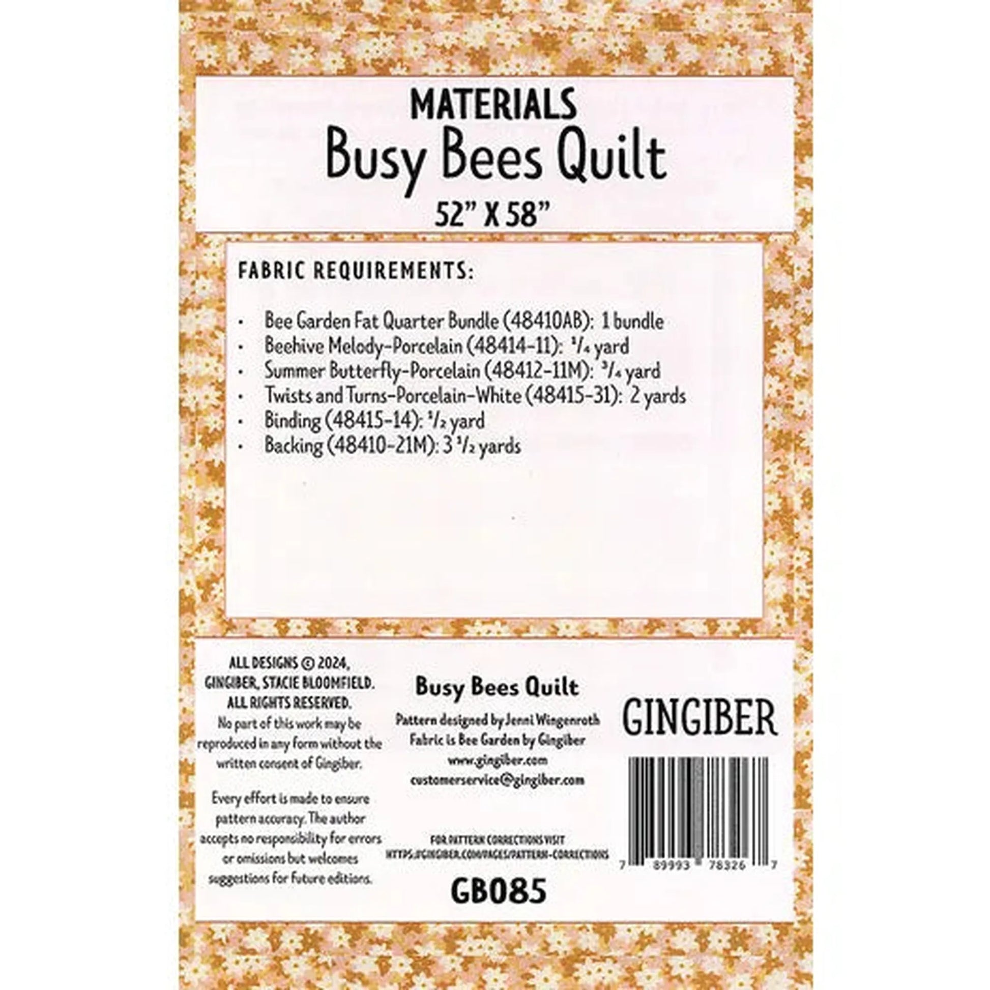 Pattern: Busy Bees