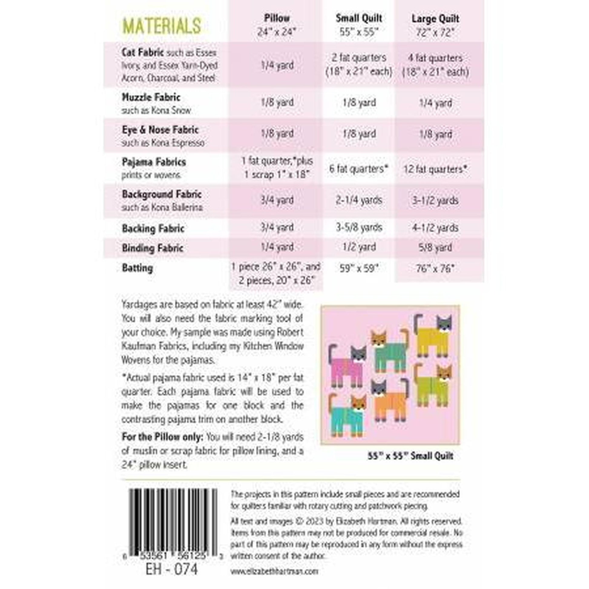 Pattern: Cats in Pajamas