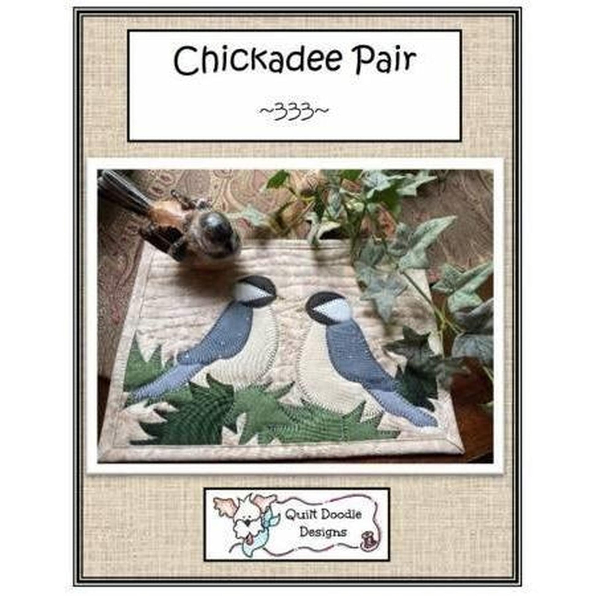 Pattern: Chickadee Pair Mug Rug