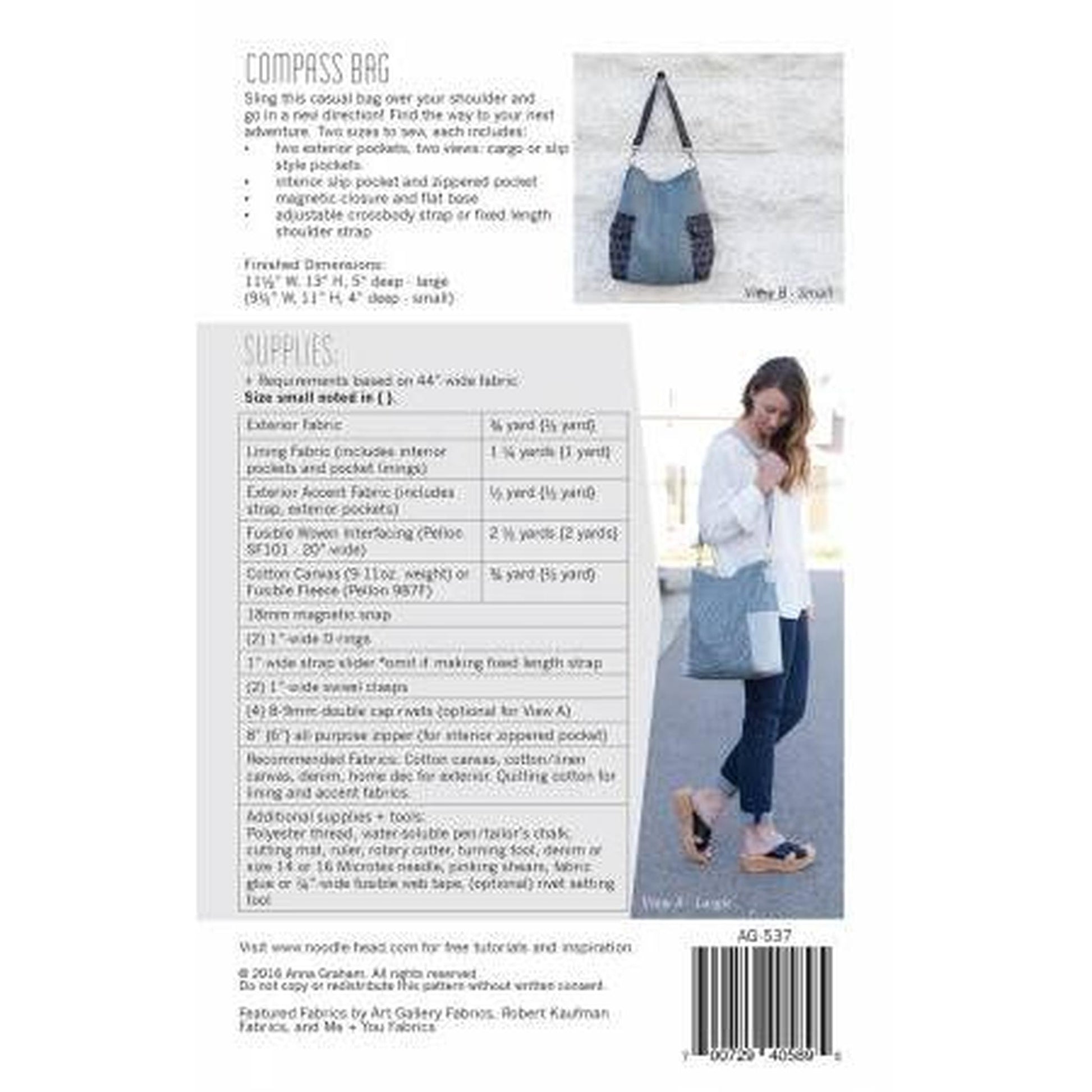 Pattern: Compass Bag