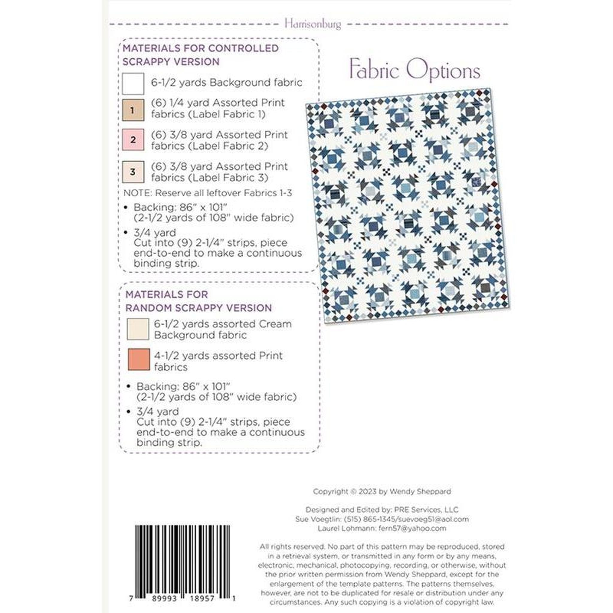 Harrisonburg Quilt Pattern | Wendy Sheppard