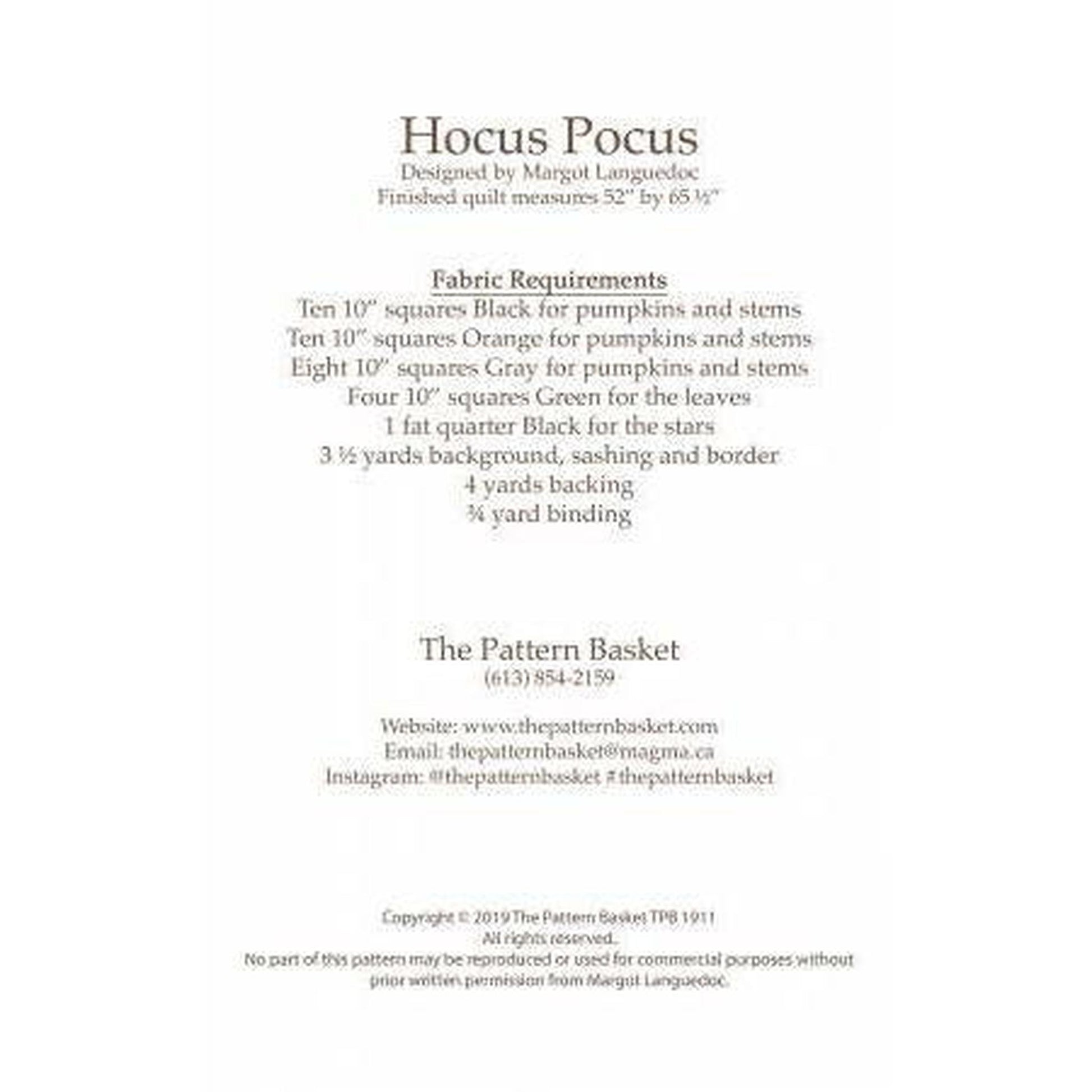 Pattern: Hocus Pocus