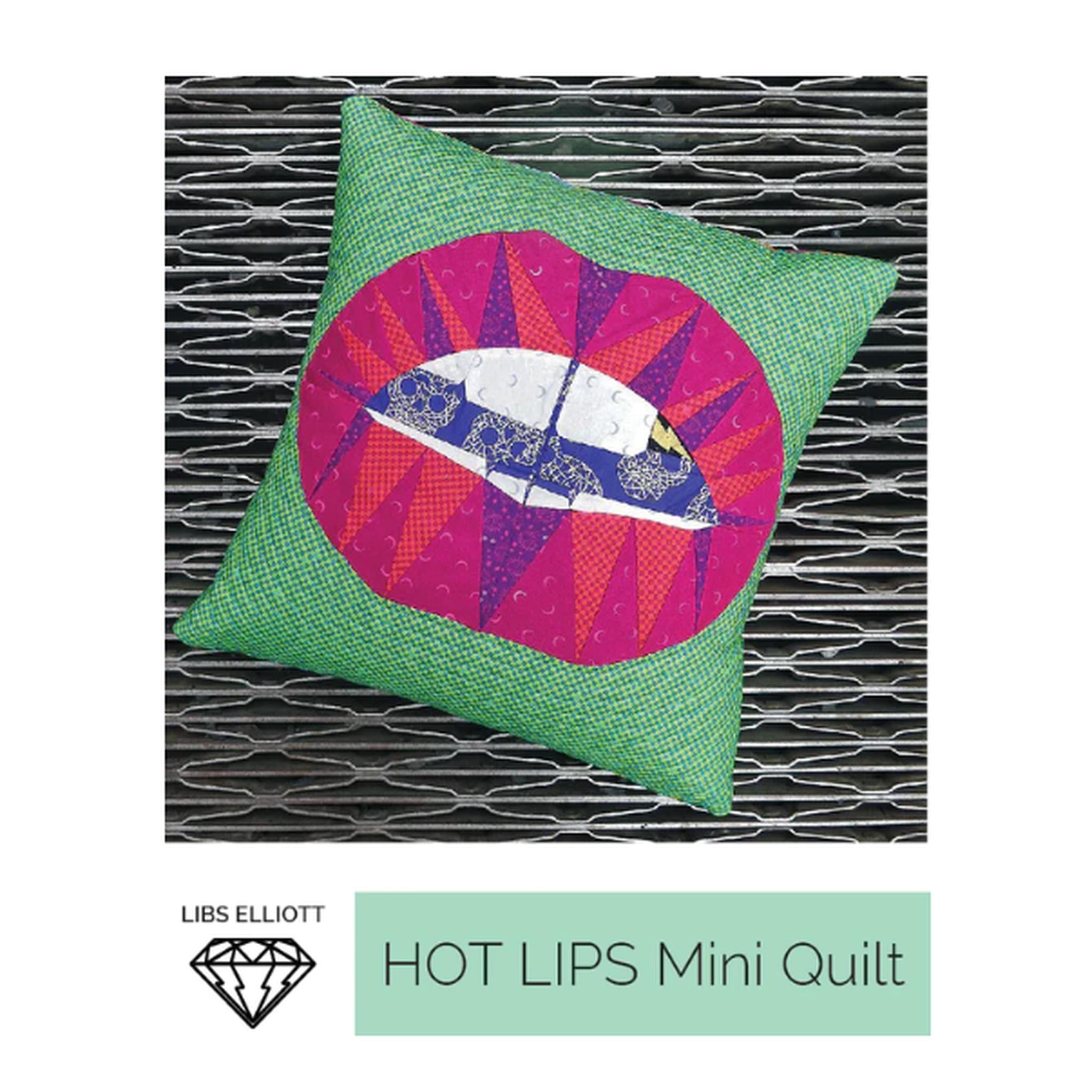 Pattern: Hot Lips Mini Quilt Foundation Paper Piecing