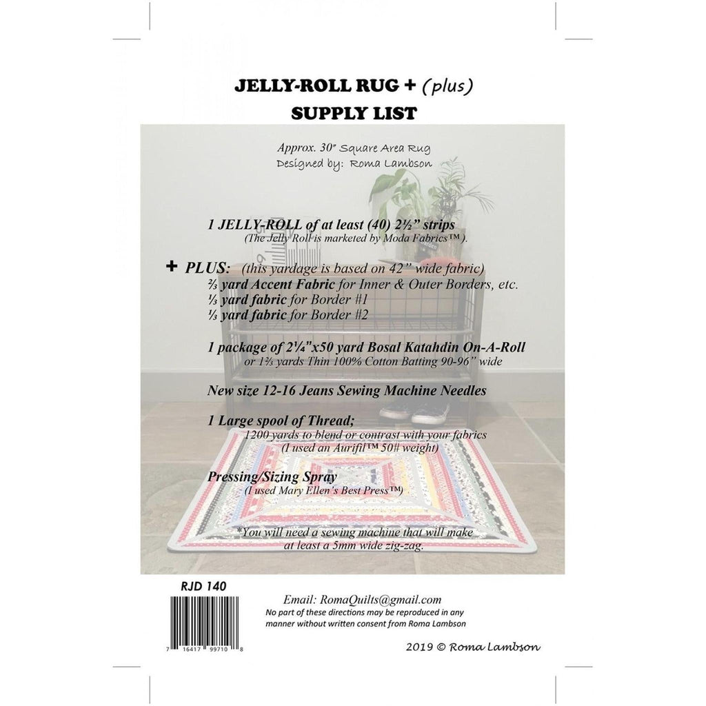 Pattern: Jelly Roll Rug Plus