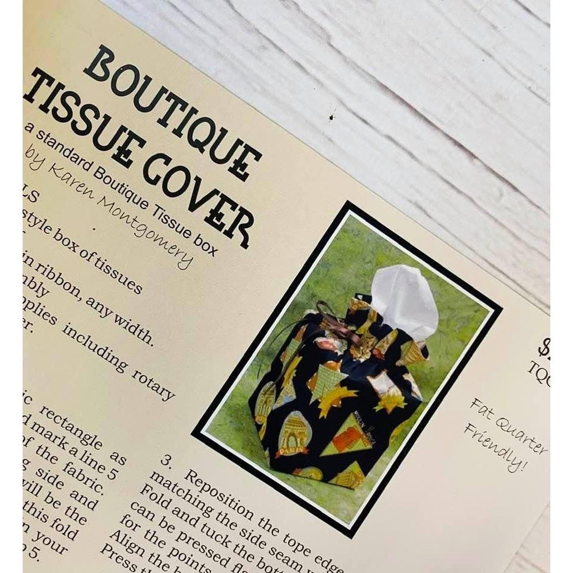 Pattern: KM Boutique Tissue Cover