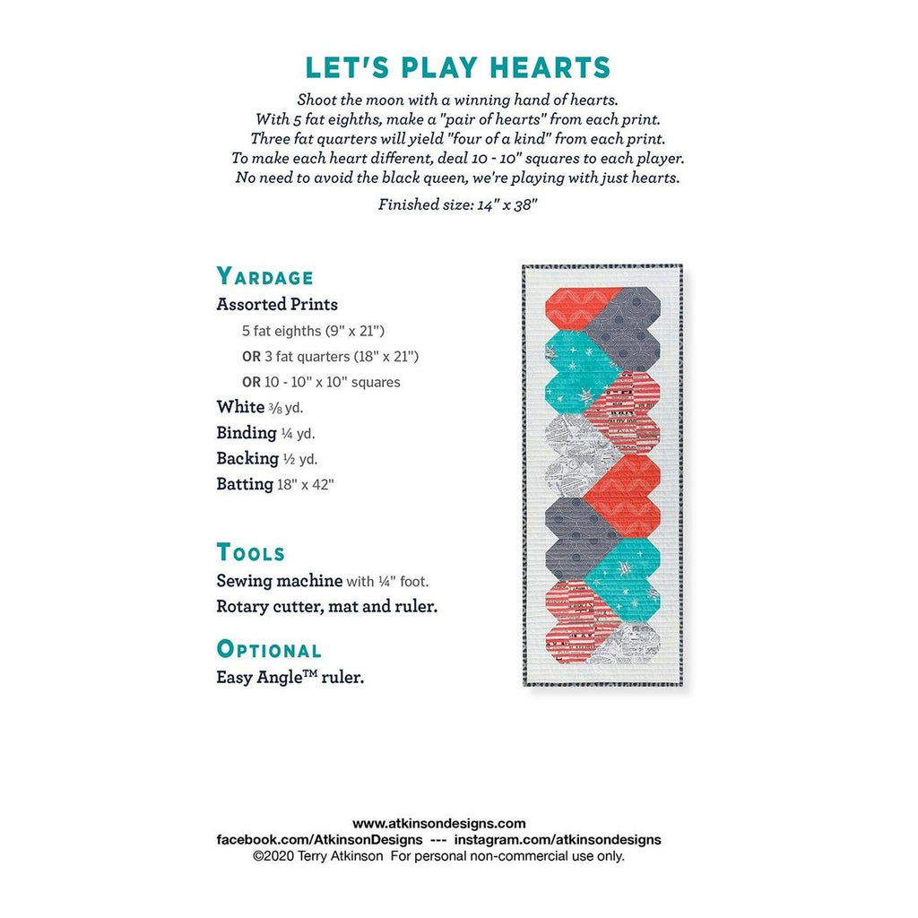 Pattern: Let's Play Hearts Runner