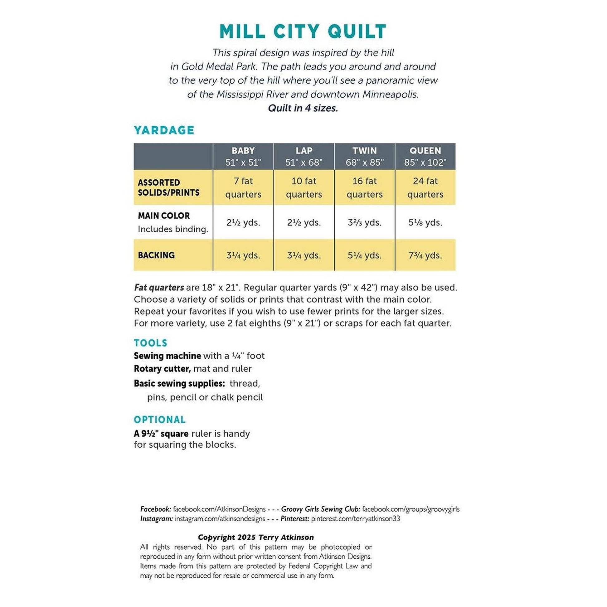 Pattern: Mill City Quilt