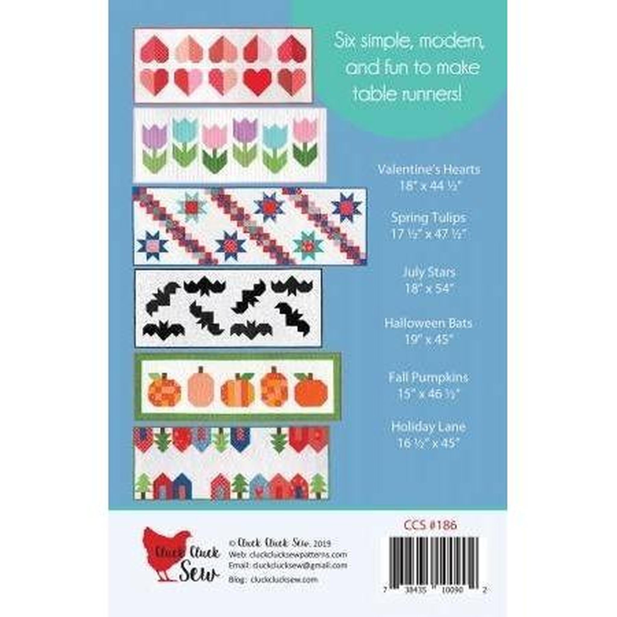 Pattern: Modern Holiday Table Runners