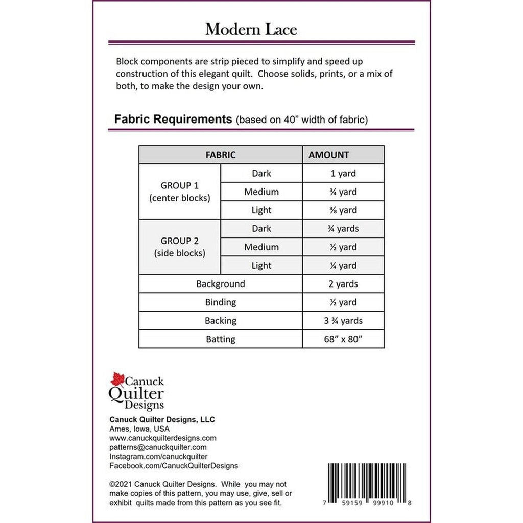 Pattern: Modern Lace