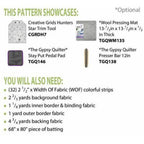 Pattern: Scattered Stars (60" x 76")