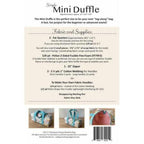 Pattern: Simple Mini Duffle