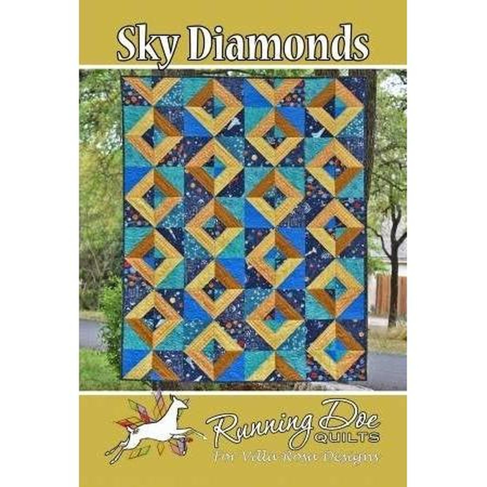 Villa Rosa Pattern - Sky Diamonds