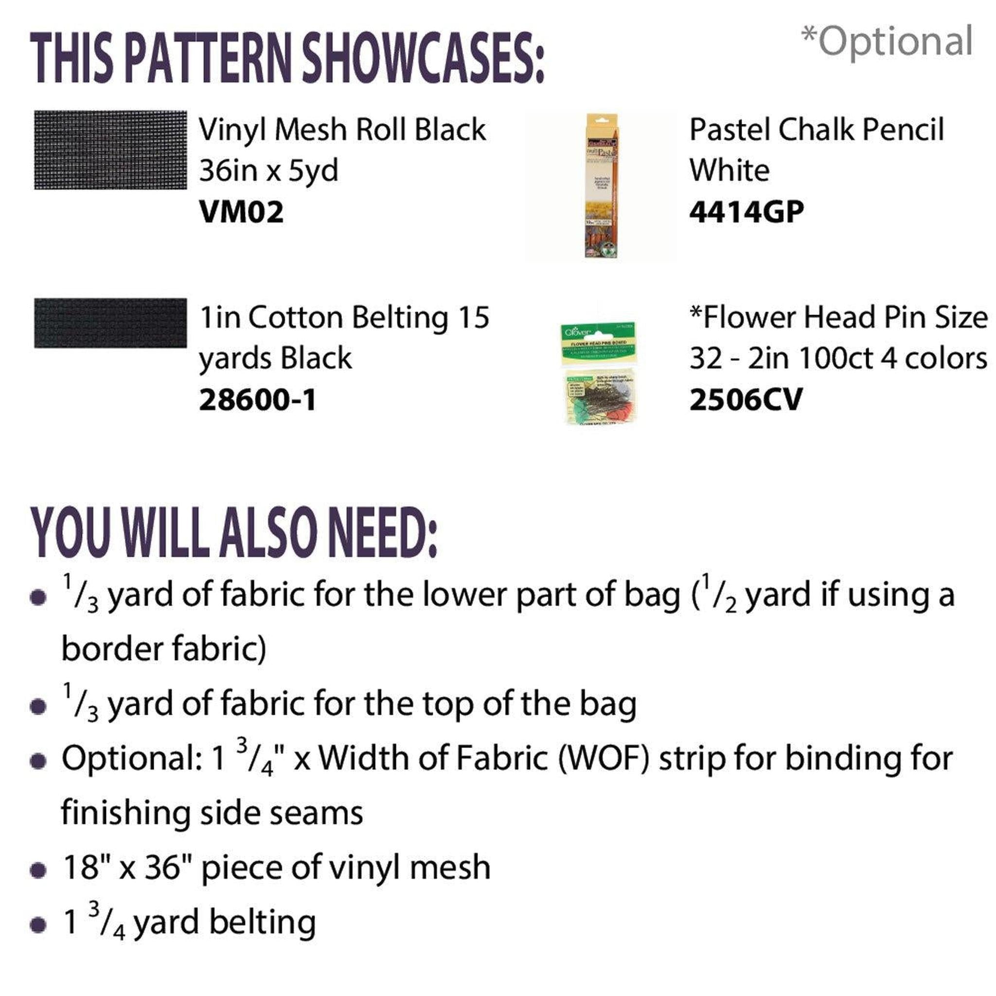 Pattern: Vinyl Mesh Market Bag