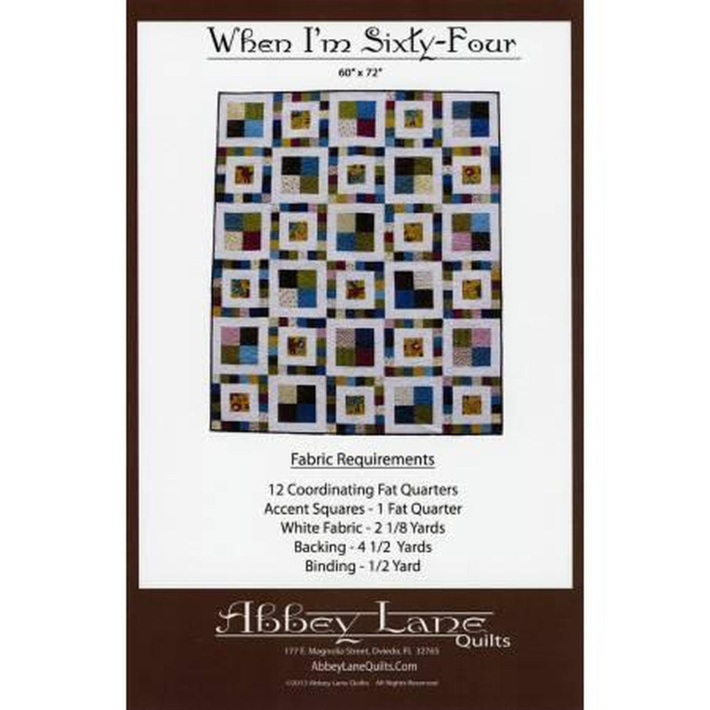 Pattern: When I'm Sixty-four