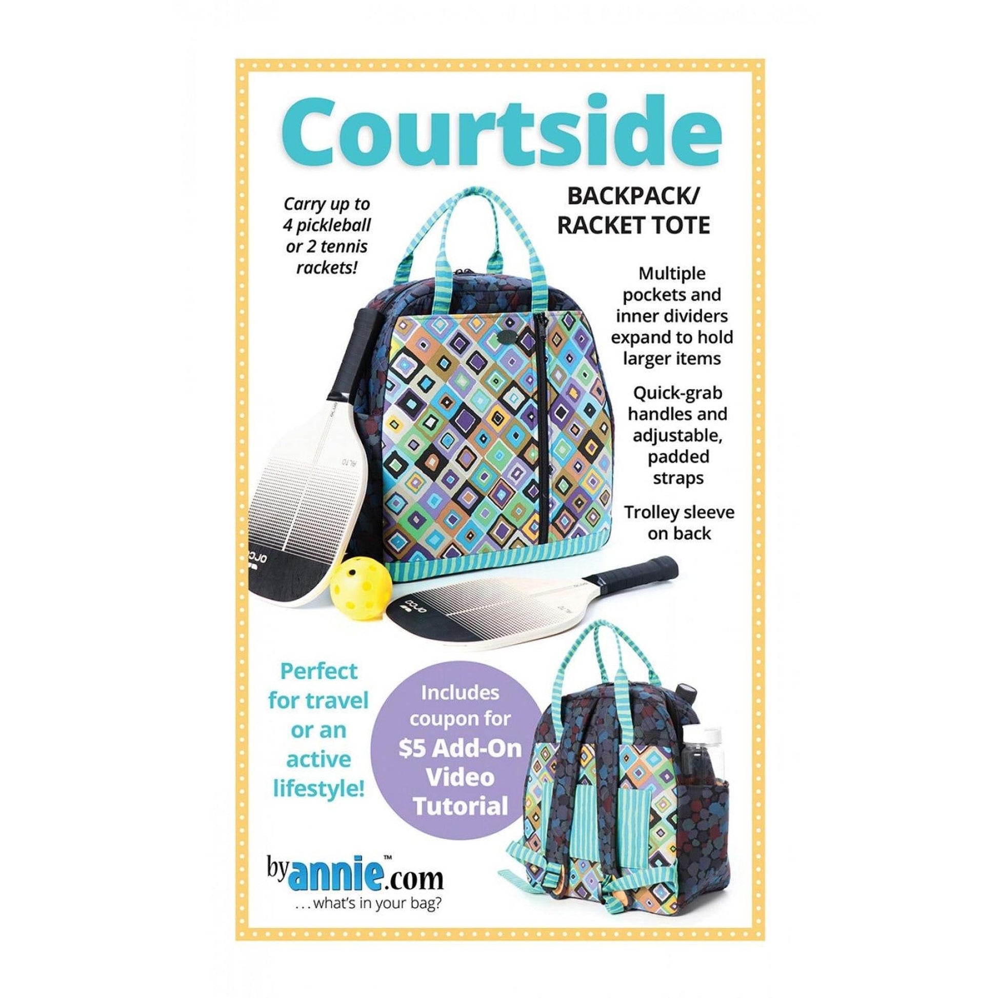 Pattern: byAnnie Courtside Backpack / Racket Tote