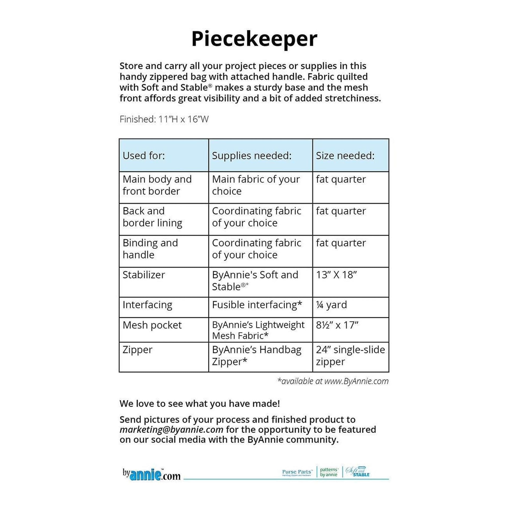 Pattern: byAnnie Piecekeeper