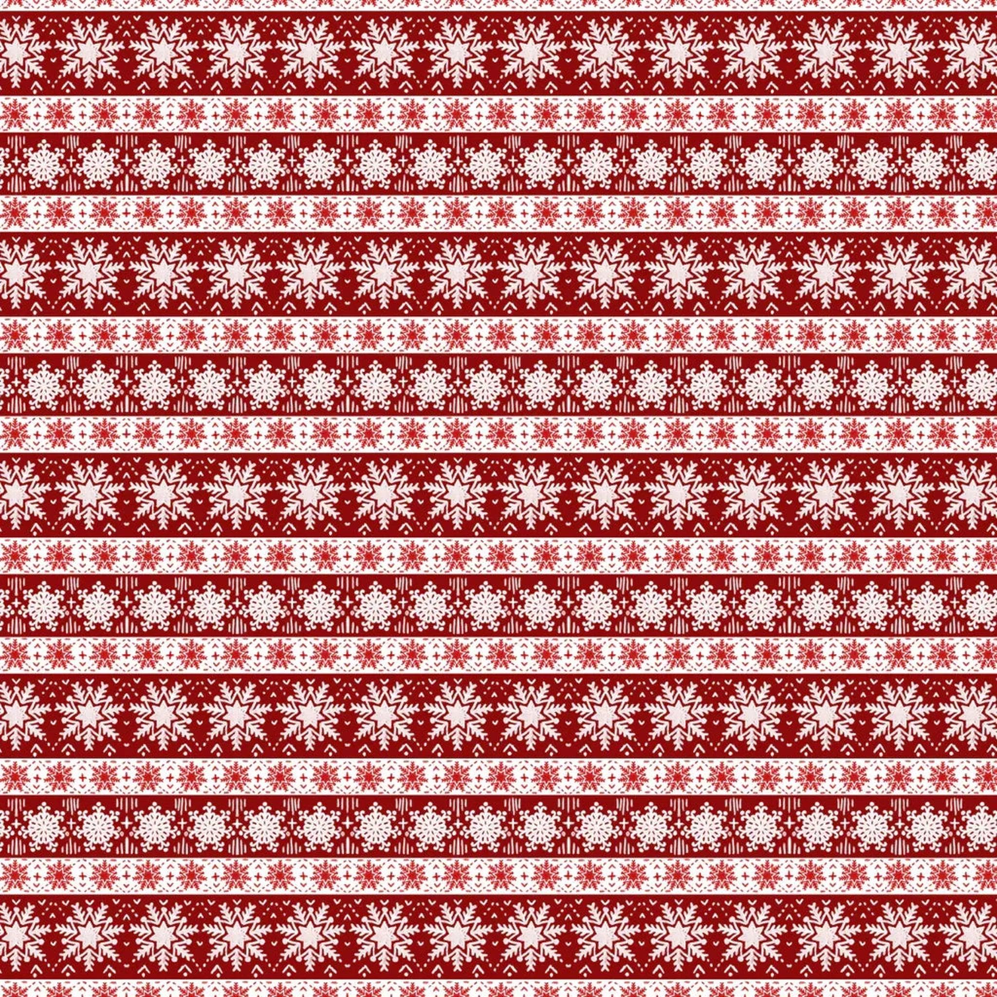 Penguin Party - Snowflake Stripe