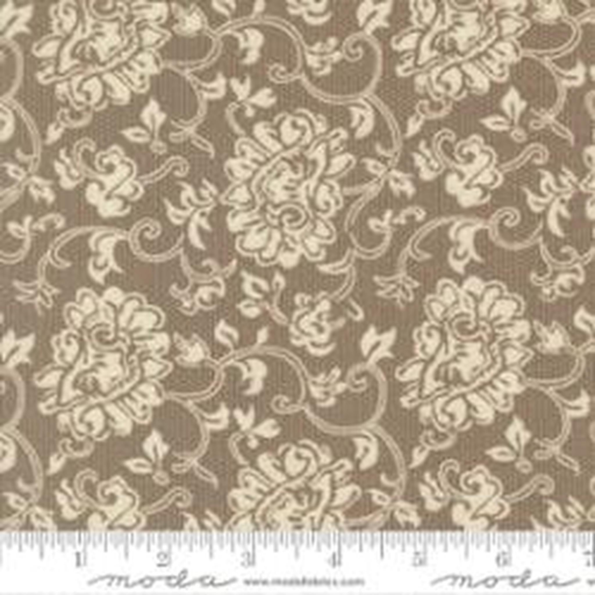 Posh Echo Florals Block Print Lace Onyx Noir