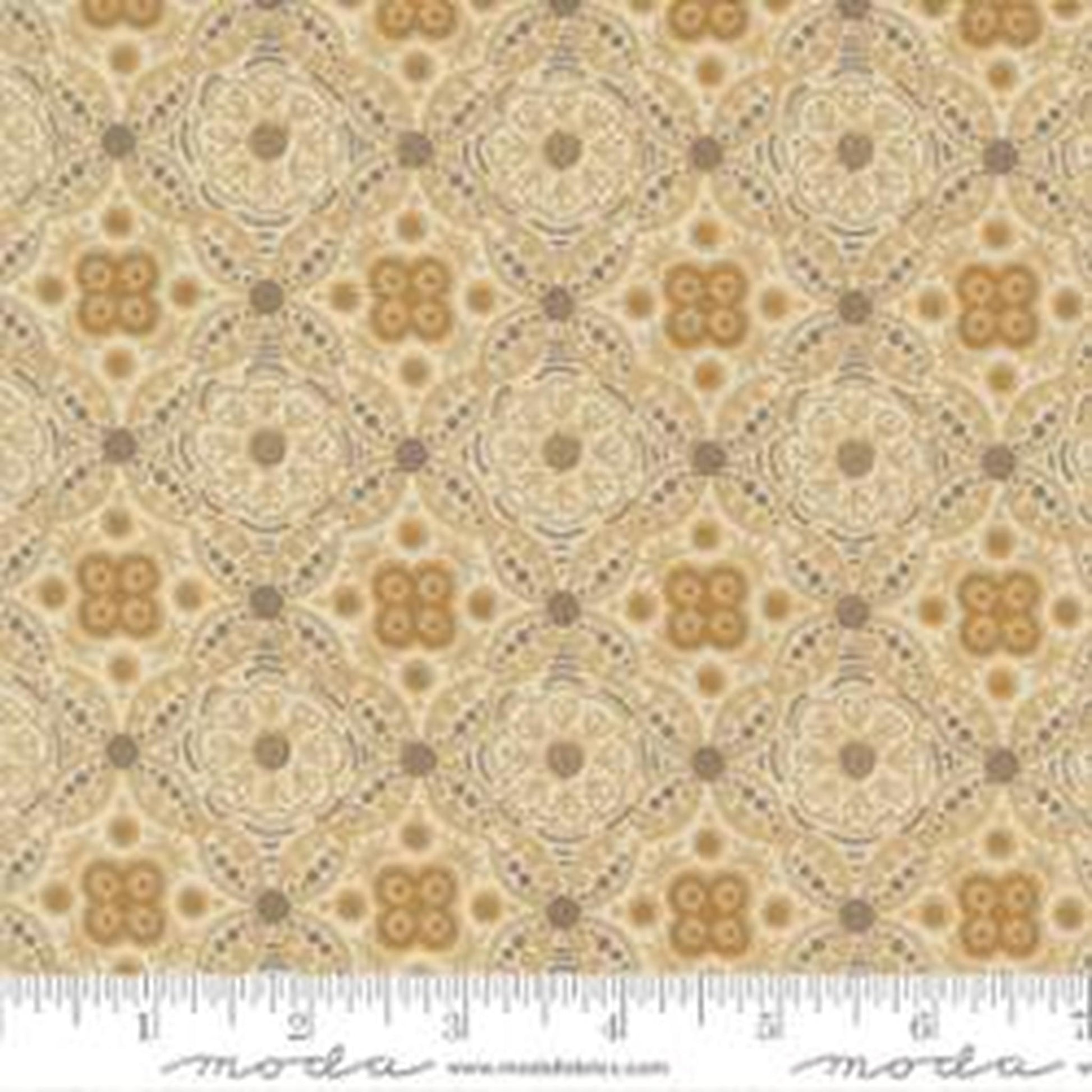 Posh Filigree Damask Medallion Ivory Whisper