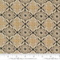 Posh Filigree Damask Medallion Onyx Noir