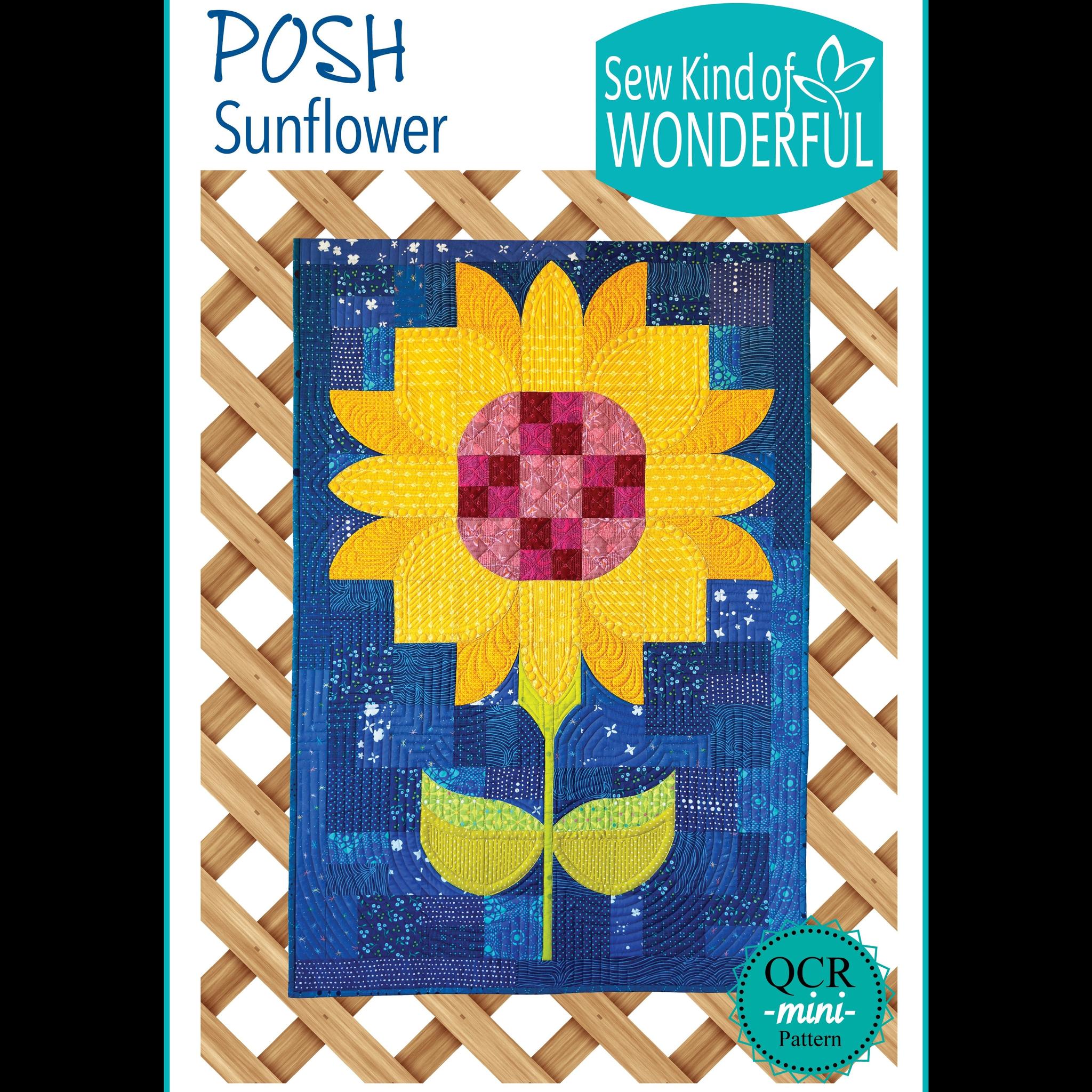 Sew Kind of Wonderful - Posh Sunflower Pattern
