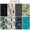 Fat Quarter Bundle (8) - PUNC*T - Teal and Blue