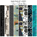 6" Apple Peels (8) - PUNC*T - Teal and Blue