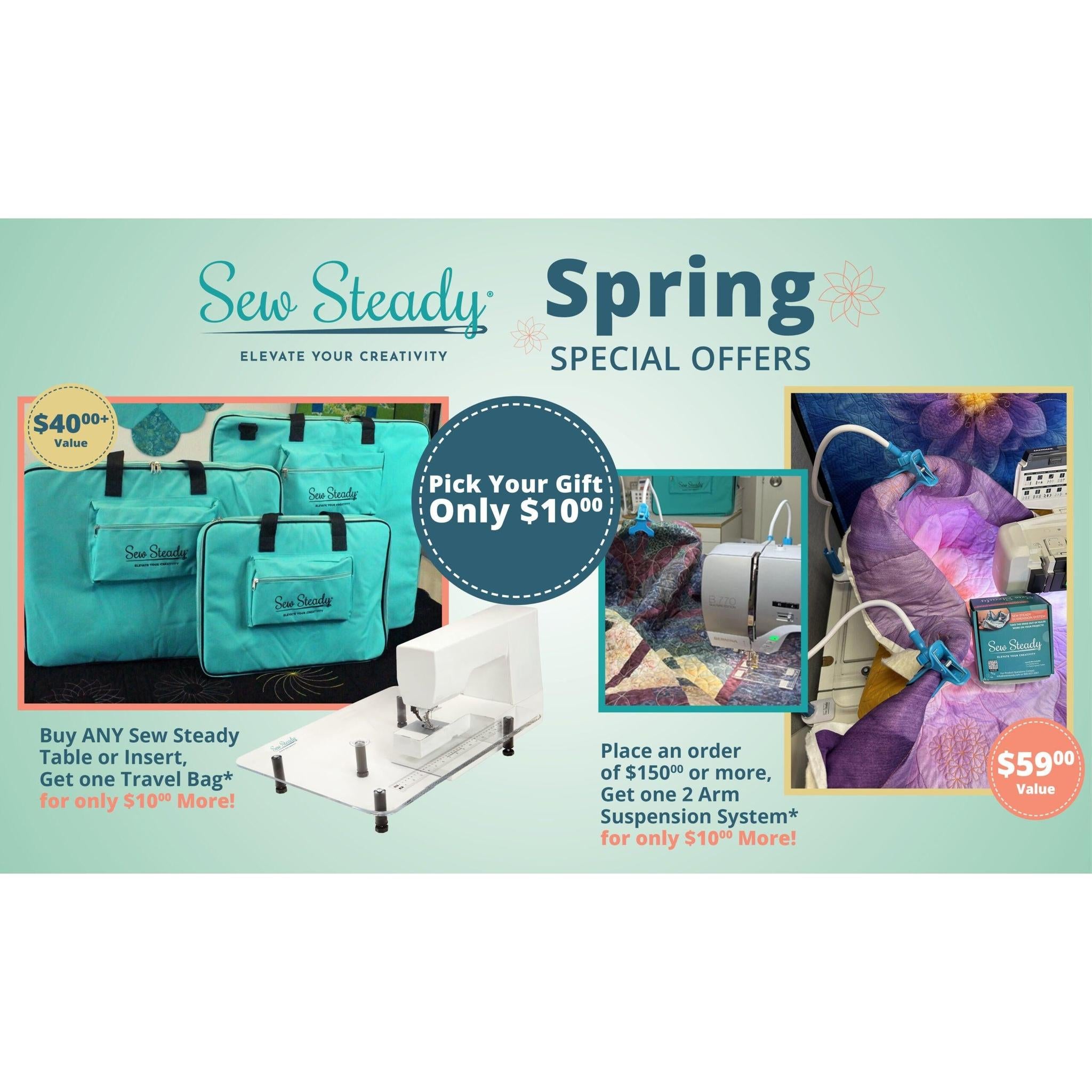 Sew Steady Wish Table - Multiple Sizes Available