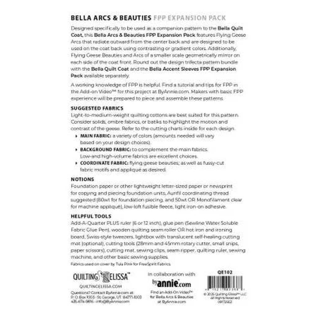 Bella Arcs and Beauties - FPP Expansion Pack (for Bella Quilted Coat)