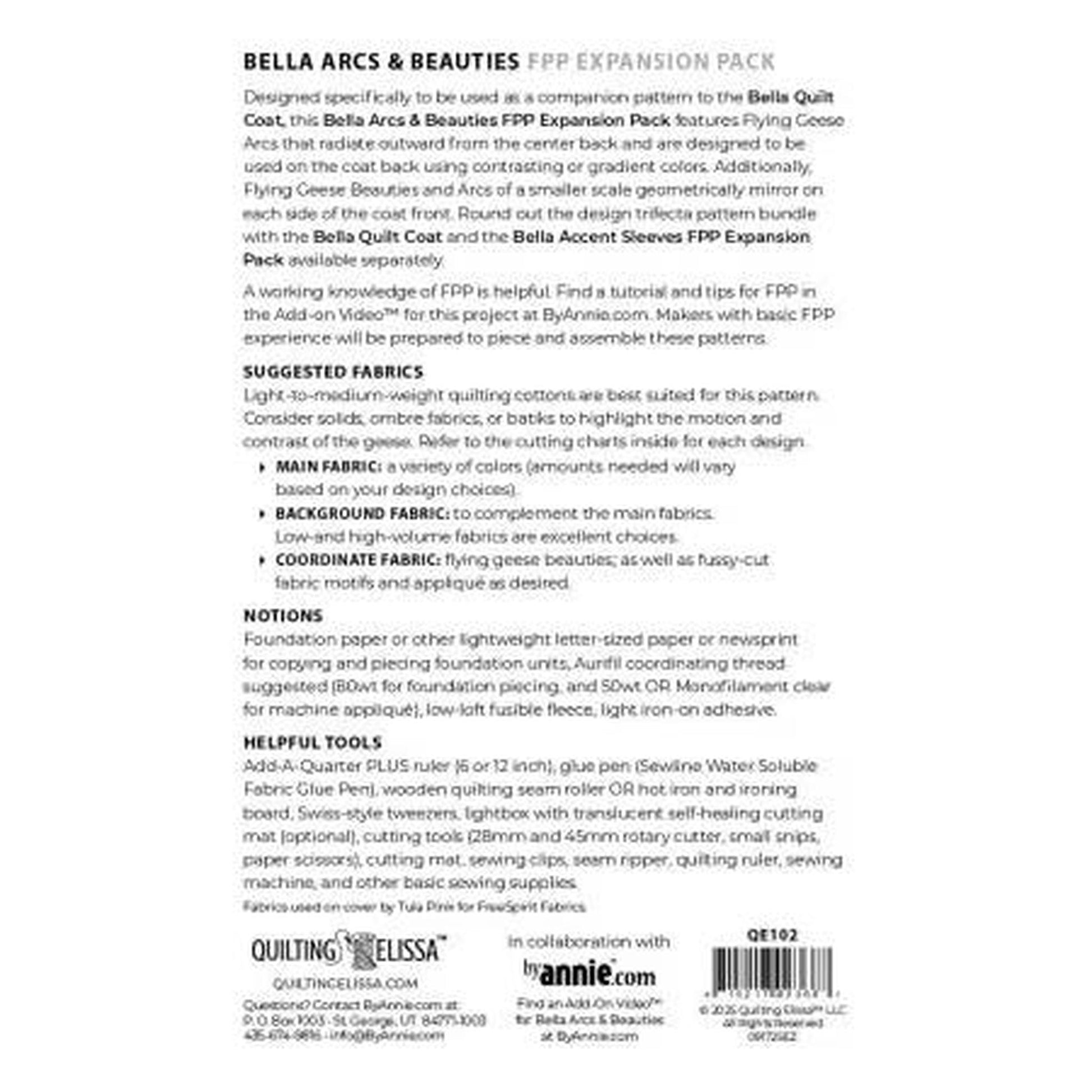Bella Arcs and Beauties - FPP Expansion Pack (for Bella Quilted Coat)