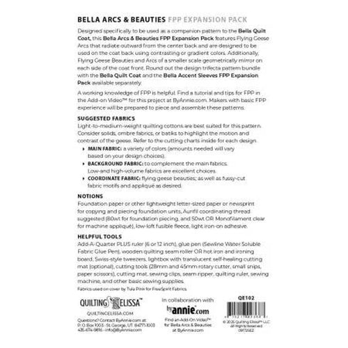 Bella Arcs and Beauties - FPP Expansion Pack (for Bella Quilted Coat)