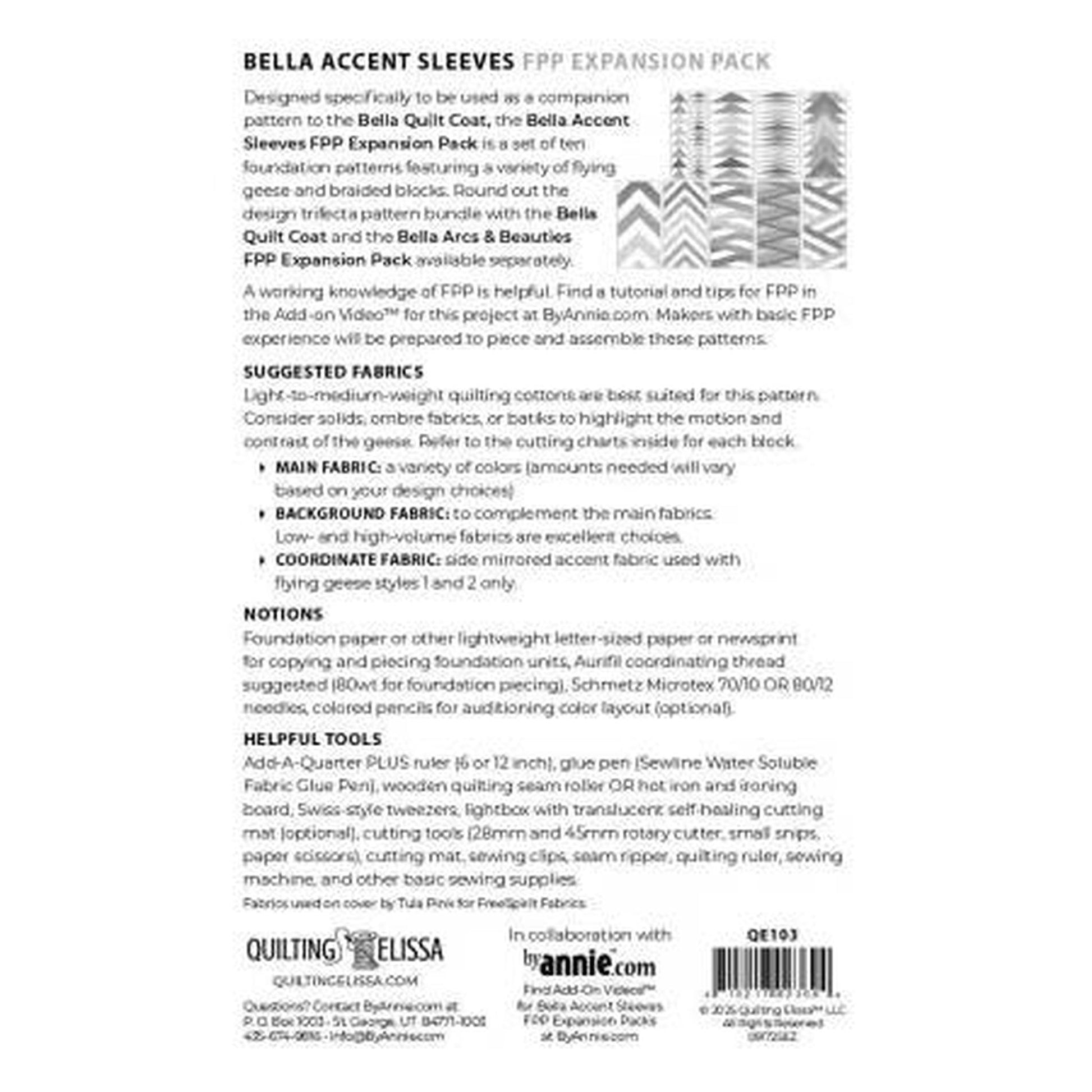 Bella Accent Sleeves - FPP Expansion Pack (for Bella Quilted Coat)