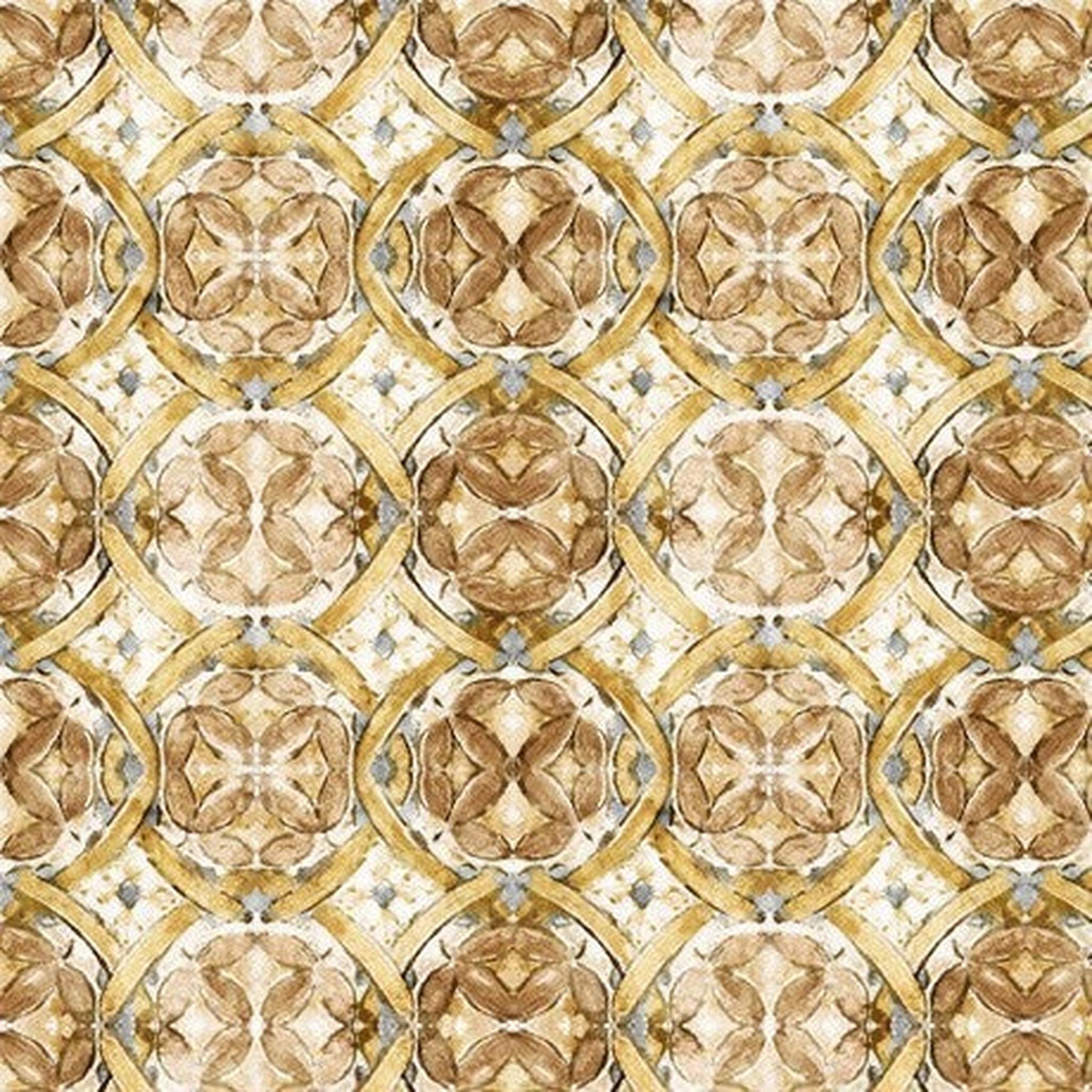 QT Bear Hugs - Geo Medallion - Gold