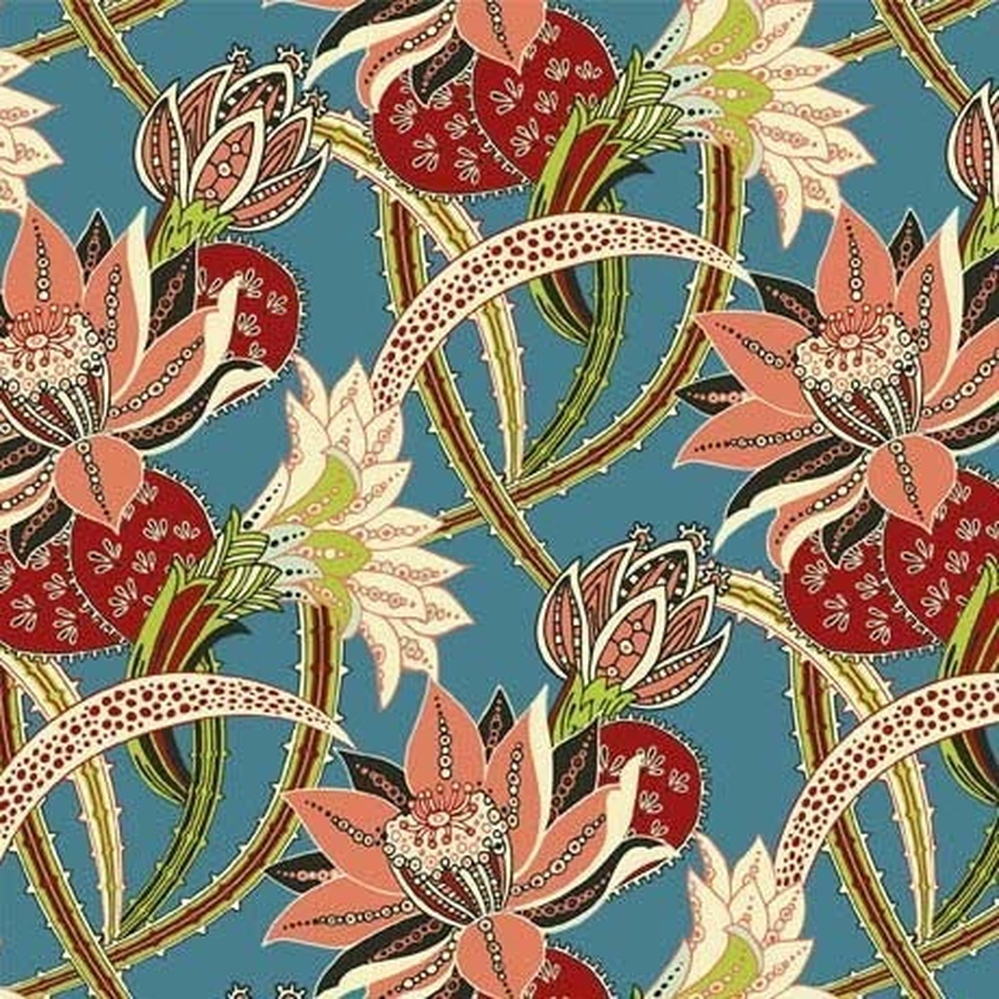 QT Cactus Garden - Cactus Floral - Blue
