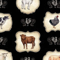 QT Country Farm Animal Frames - Black