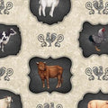 QT Country Farm Animal Frames - Cream