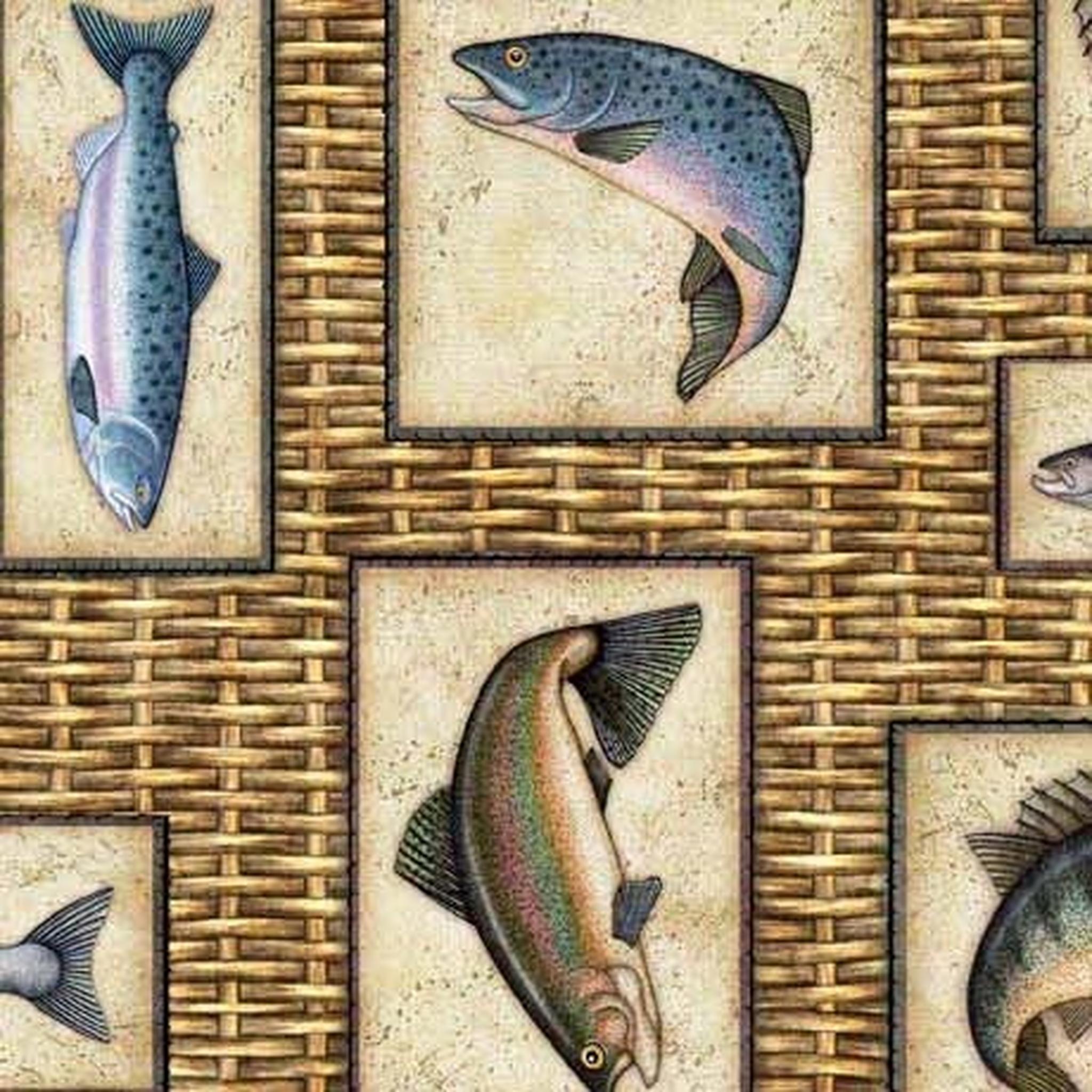 QT Fish Tails - Fish Patch - Camel