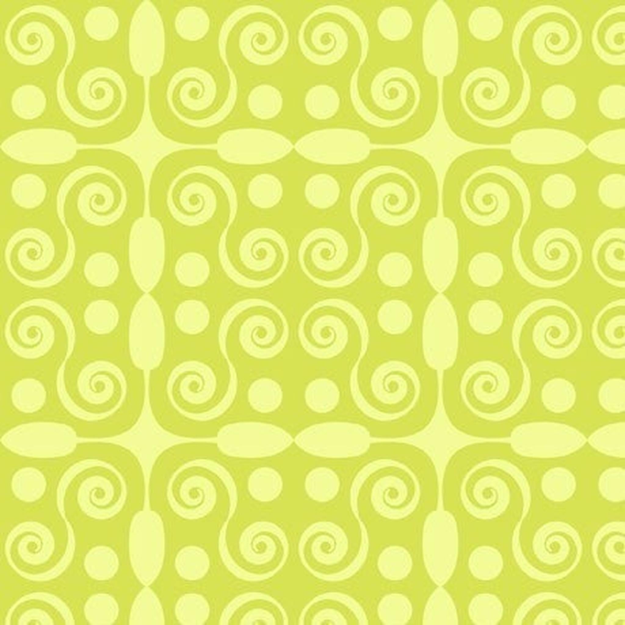 QT My Watercolor Garden - Geo Scroll - Spring Green